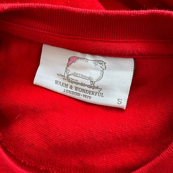 Rowing Blazers x Warm and Wonderful Diana Cropped Sheep Crewneck Sweatshirt - Picture 3 of 5